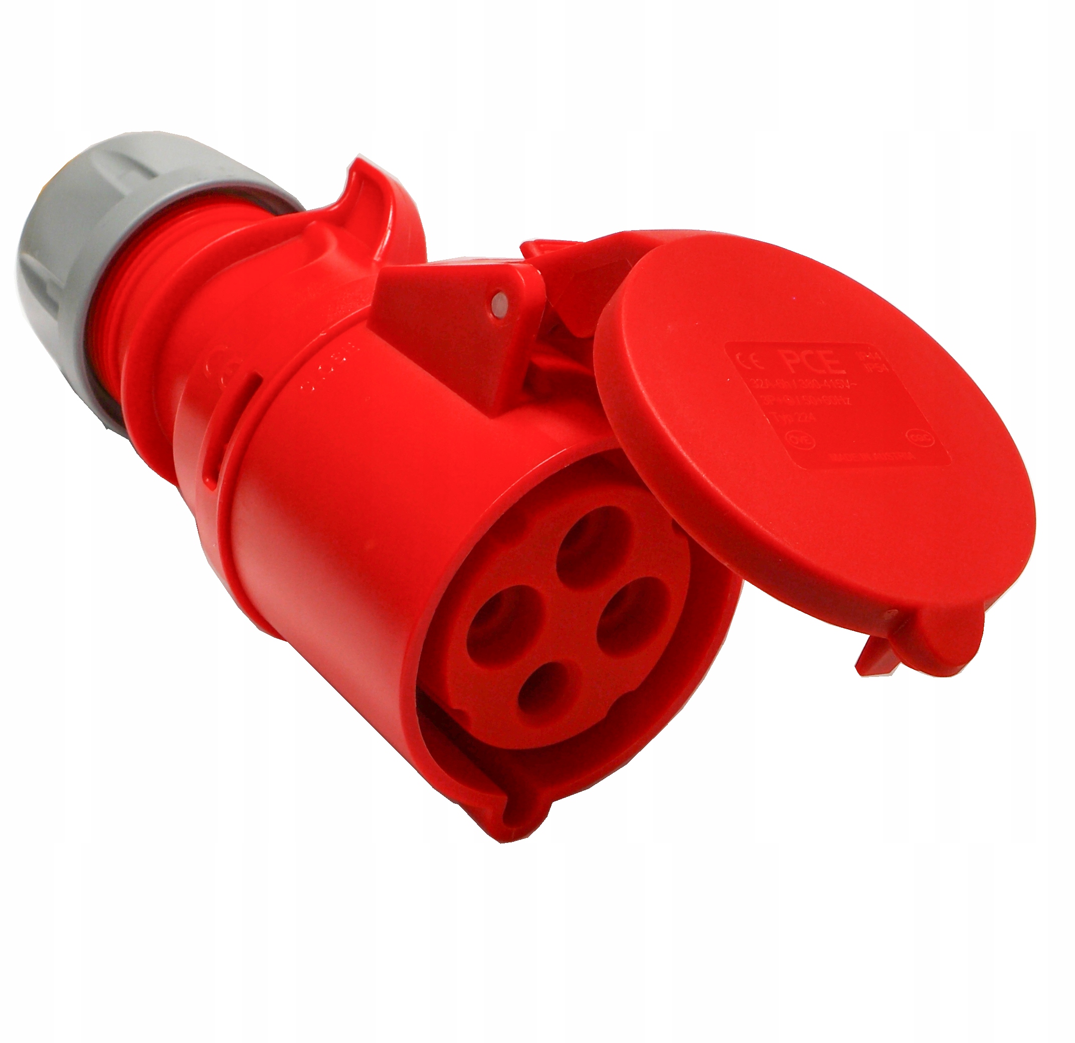 

Gniazdo przenośne siłowe IP44 400V 32A 4p Pce 224