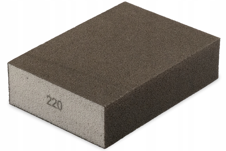 KOSTKA GĄBKA SZLIFIERSKA ŚCIERNA P500 tlenek glinu
