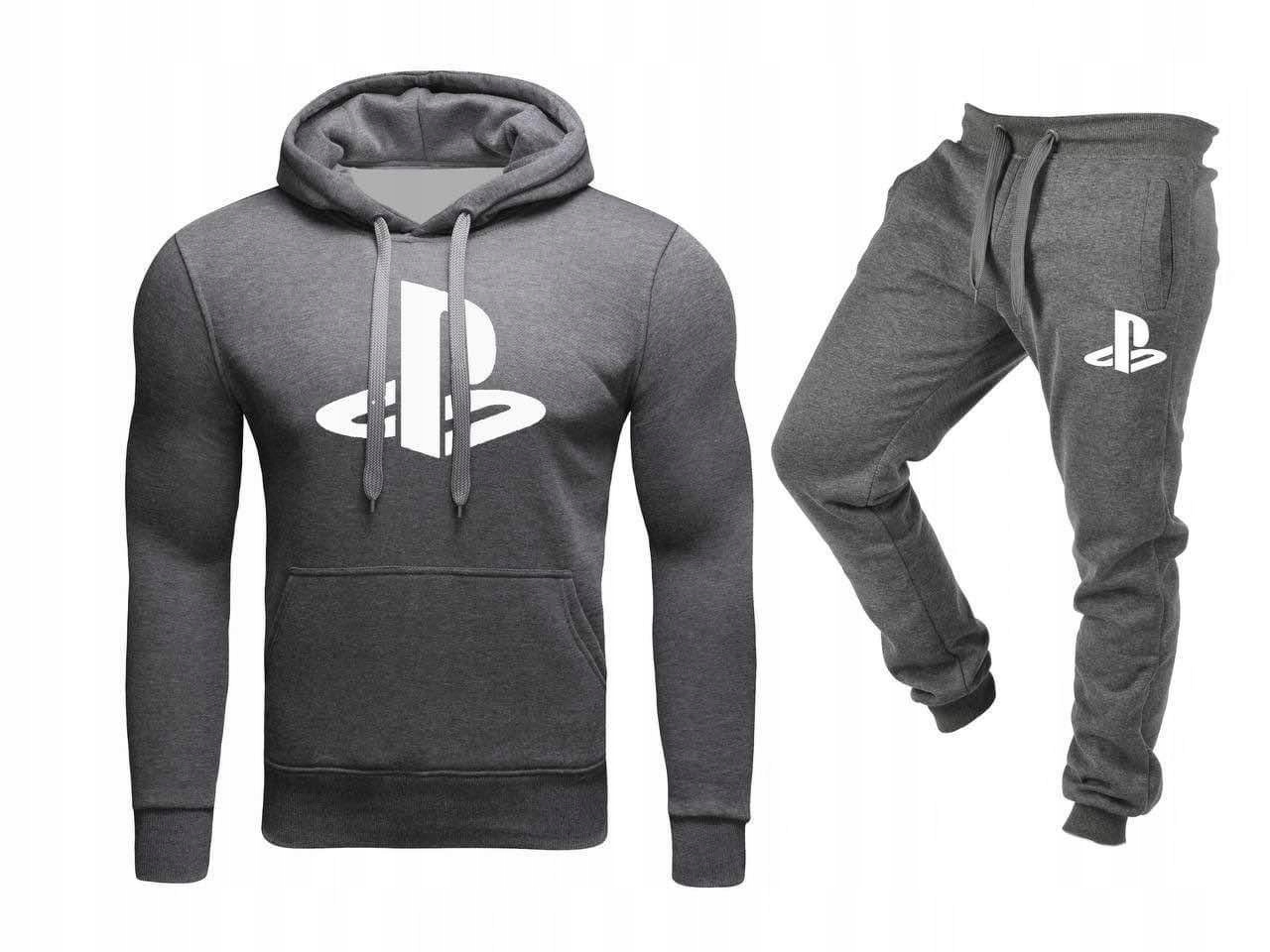 Teplákovka Tepláková Souprava Souprava Na Playstation Šedá M