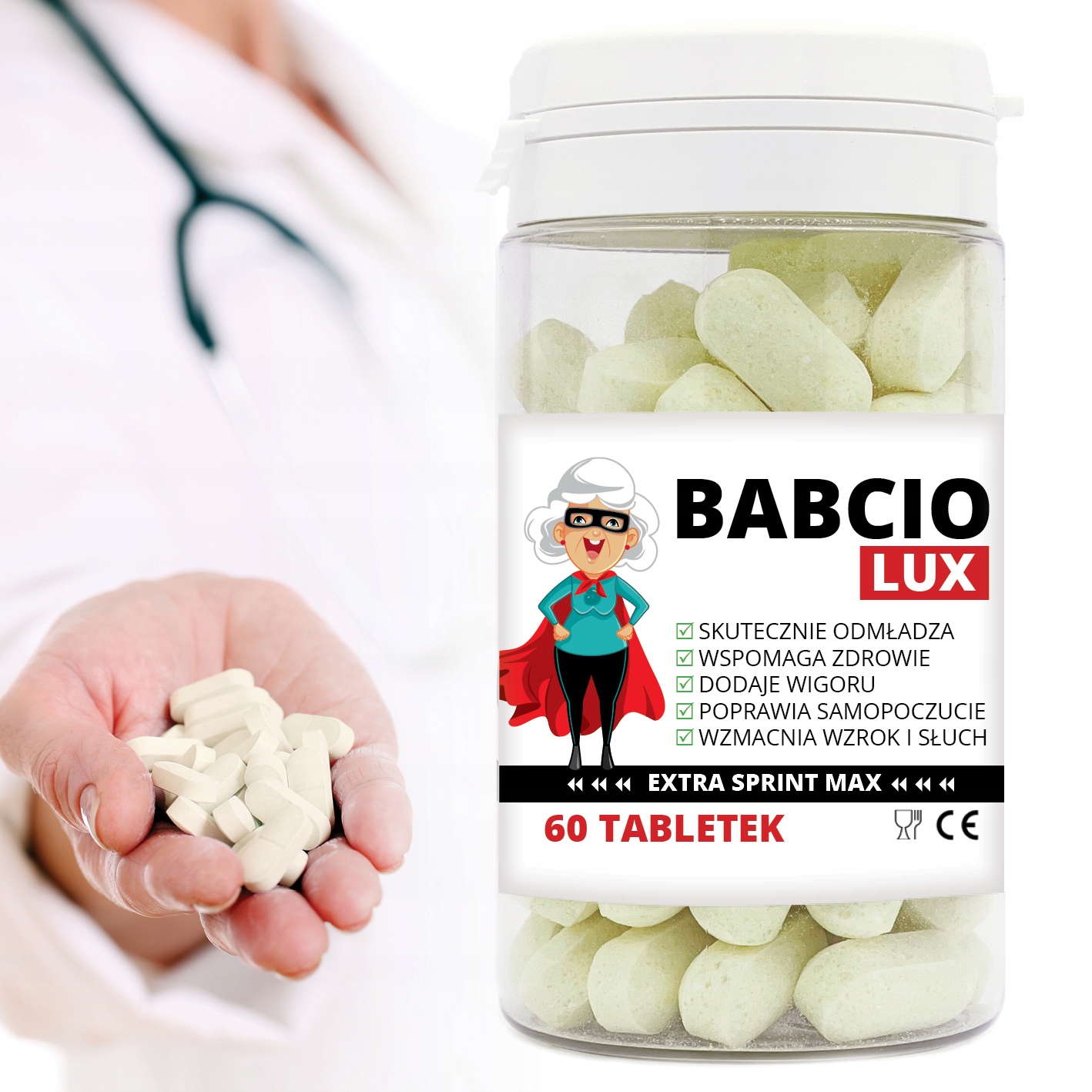 

Babciolux śmieszne Zabawne tabletki Dla Babci