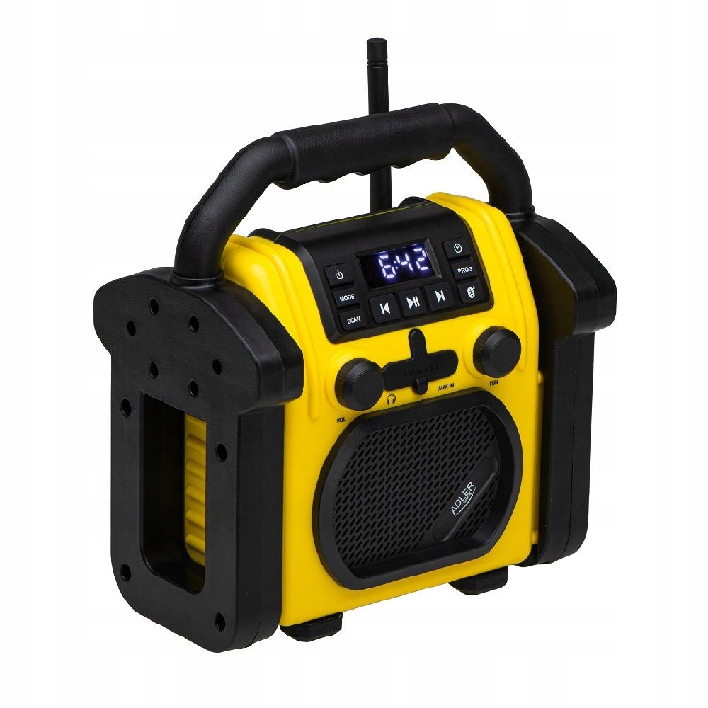 Radioodtwarzacz ADLER AD 1191 Bluetooth żółty