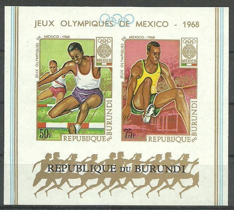 Burundi 1968 Mi bl 29B Czyste **