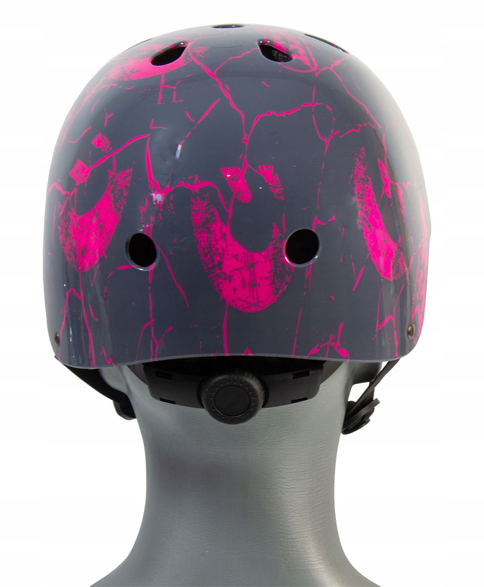 KASK ROWER SKATE BEST SPORTING SZARY/ RÓŻ R.L Model regulowany