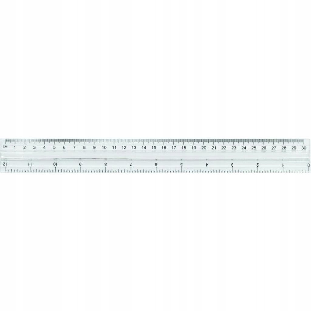 LINIJKA 30 CM PLASTIKOWA