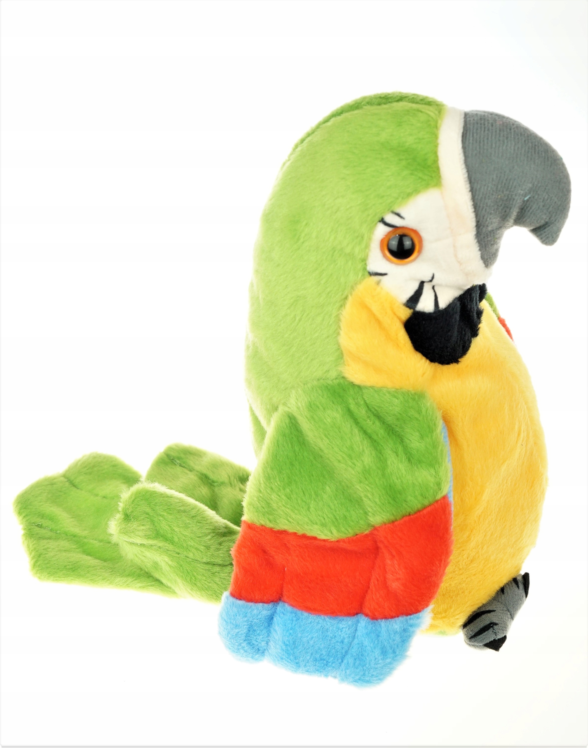 Interaktywna gadająca papuga - gadająca papuga - zielona/niebieska/czerwona Wiek dziecka 3 lata +