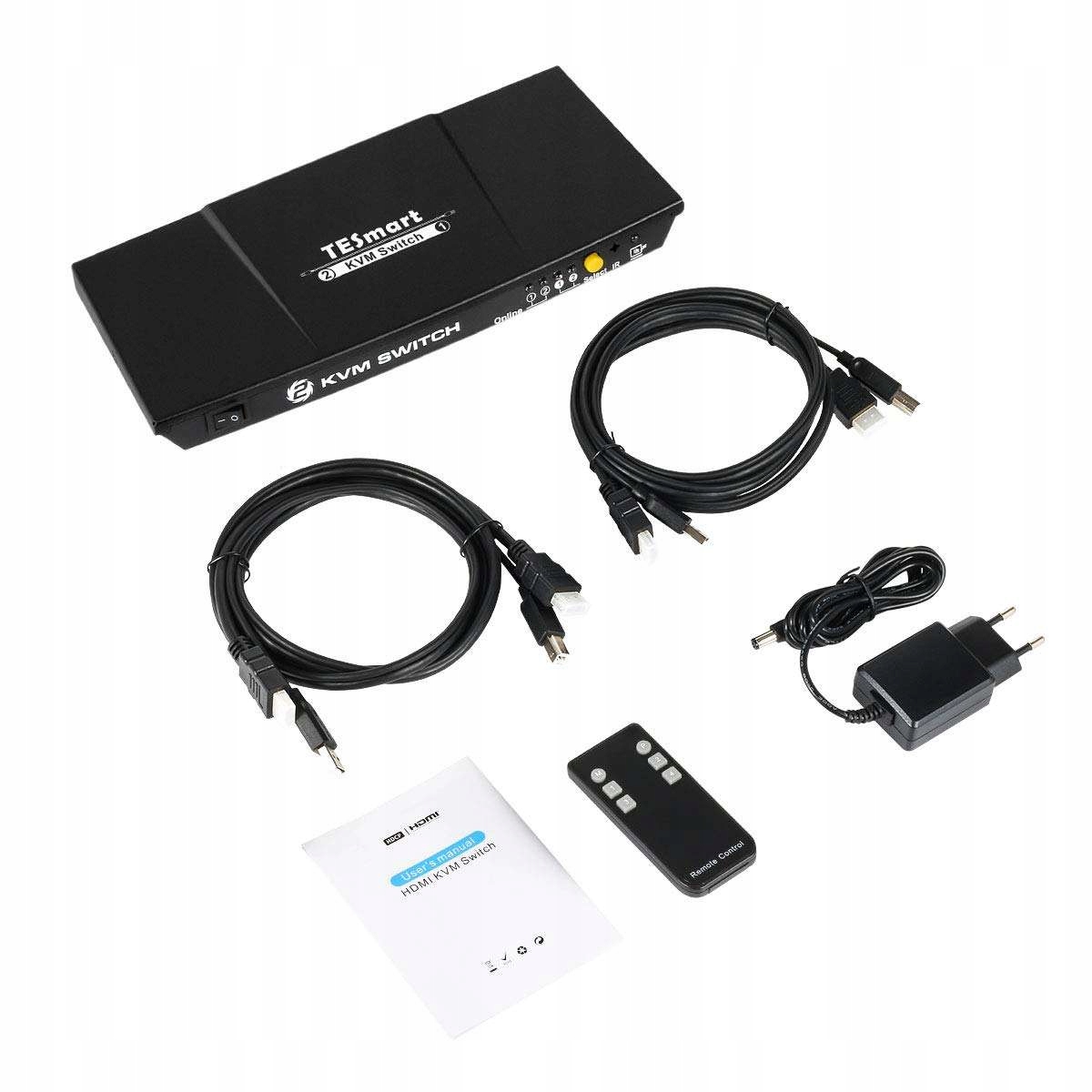 Přepínač Kvm switch 4K Ultra Hd 30Hz 2 x Hdmi Usb 2.0
