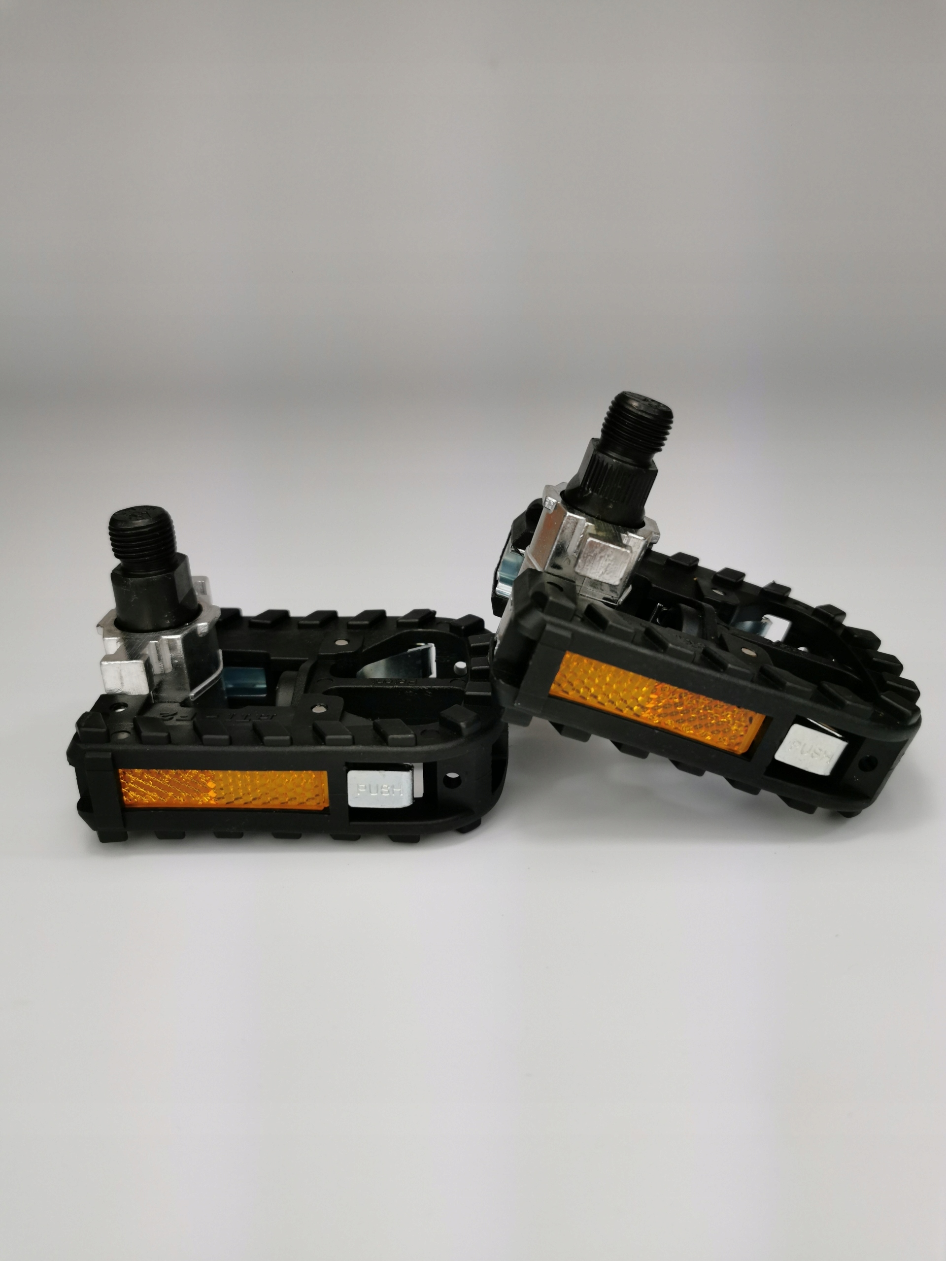 PEDAŁY ROWEROWE SKŁADANE METALOWE CZARNE 4xODBLASK Marka FP