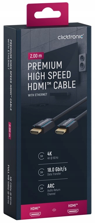 Kabel Clicktronic 70303 HDMI - HDMI 2 m