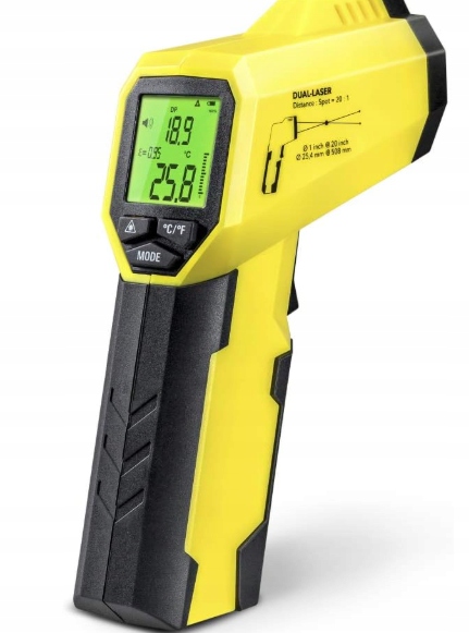 Infračervený teploměr BP25 – laserový teploměr – rozsah -50 C až 260 C