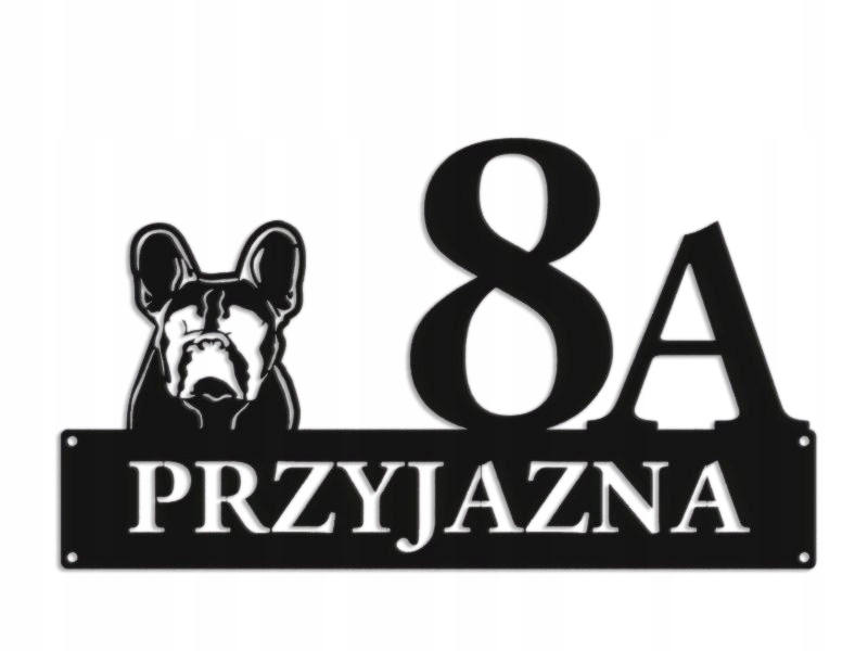 Číslo Na Dom 80 cm Tabuľa Adresa Oceľ 2 mm Ulica Priateľská