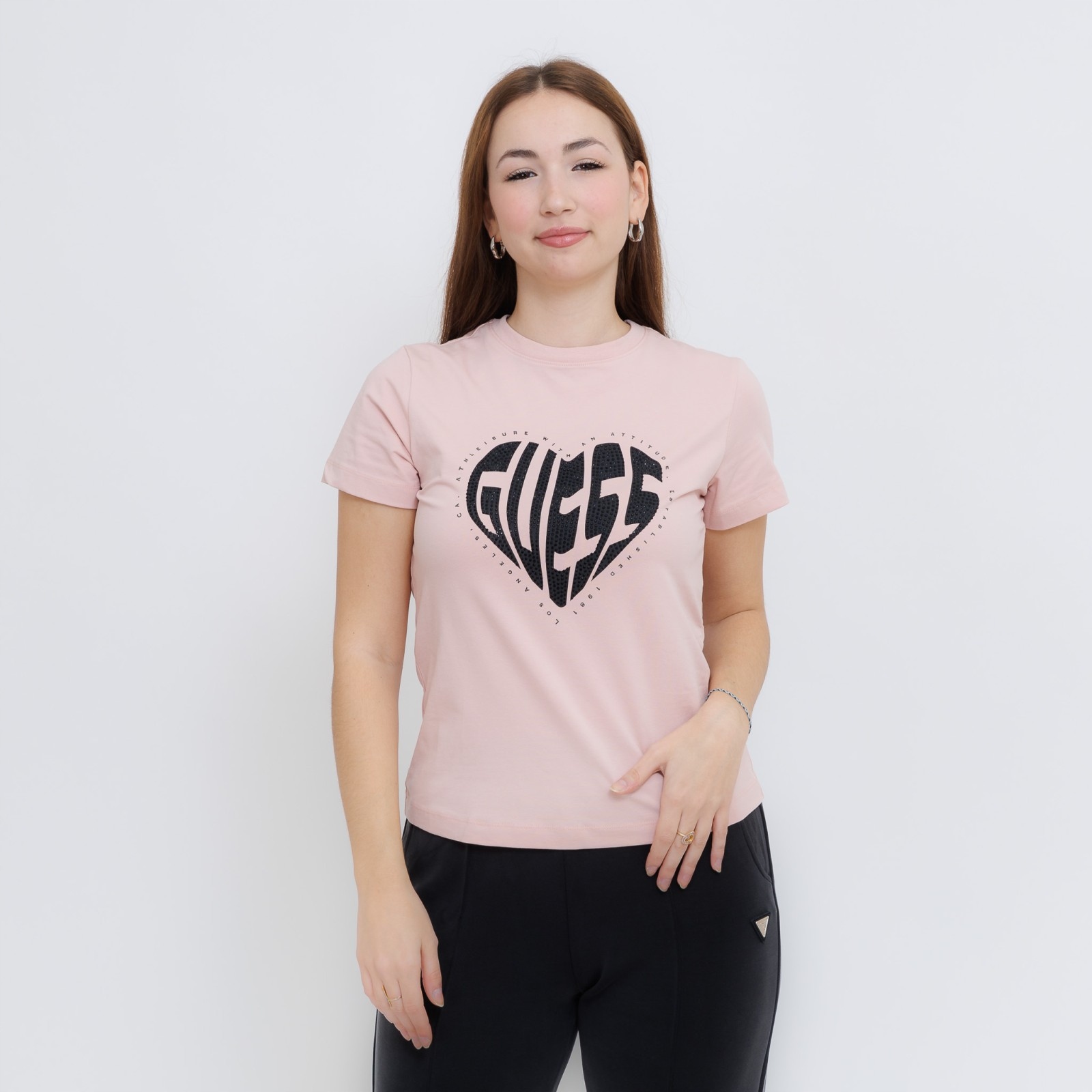 Dámské triko Guess Julia Rhinestone Ss