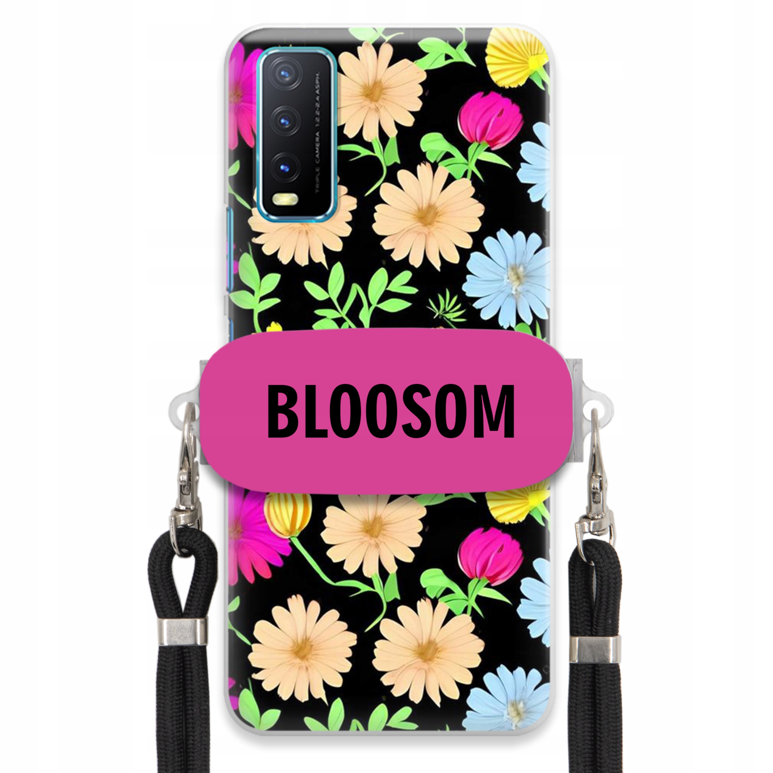 Puzdro Crossbody Pre Vivo Y33s Módne puzdro Case Kvety Bloosom Flower