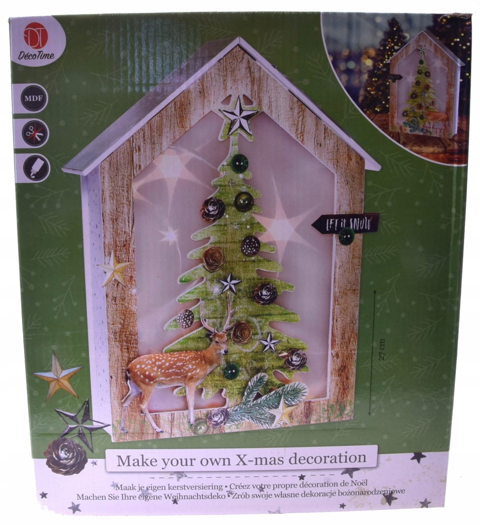 SZOPKA WITRAŻ CHOINKA BOŻE NARODZENIE DIY ZRÓB TO SAM