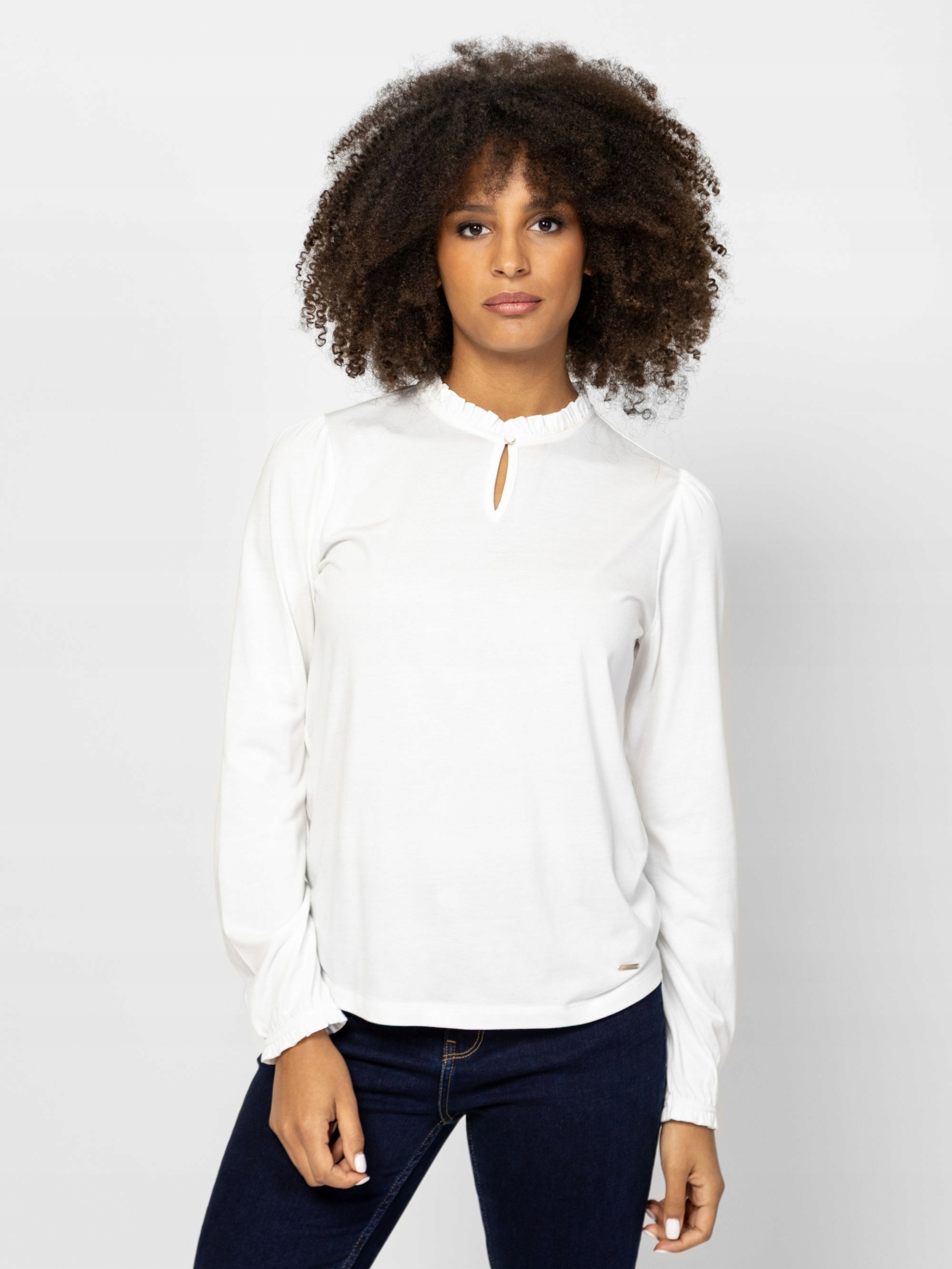 Heavytools Dámská Elegantní Halenka S Dlouhým Rukávem Canini Ecru Krémová L