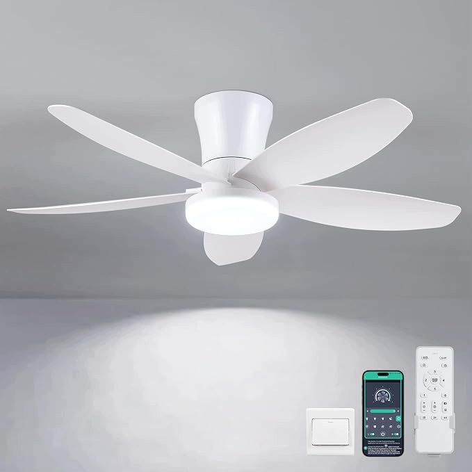 Stropní ventilátor Surtime s osvětlením, dálkovým ovládáním a aplikací