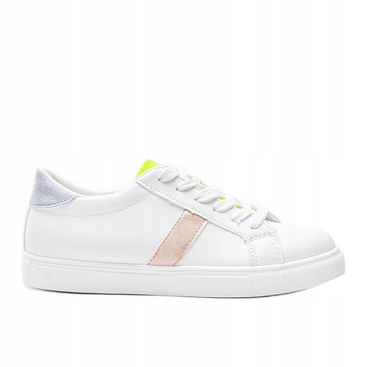 

Białe Skóra ekologiczna Buty Trampki r.39