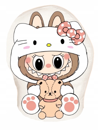 LABUBU HELLO KITTY PODUSZKA KSZTAŁTKA