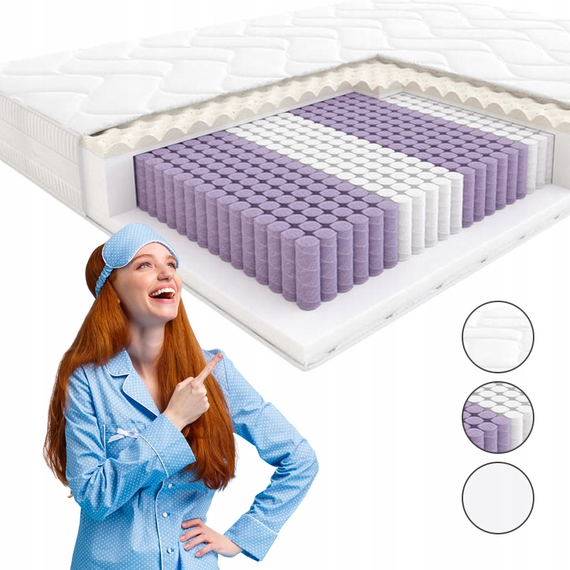 Materac 120x200 Flamenco Hilding Tencel New dwustronny sprężynowy