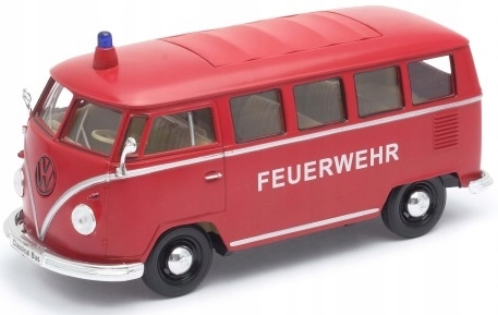 Vw Volkswagen T1 1963 Hasiči Welly 1:24