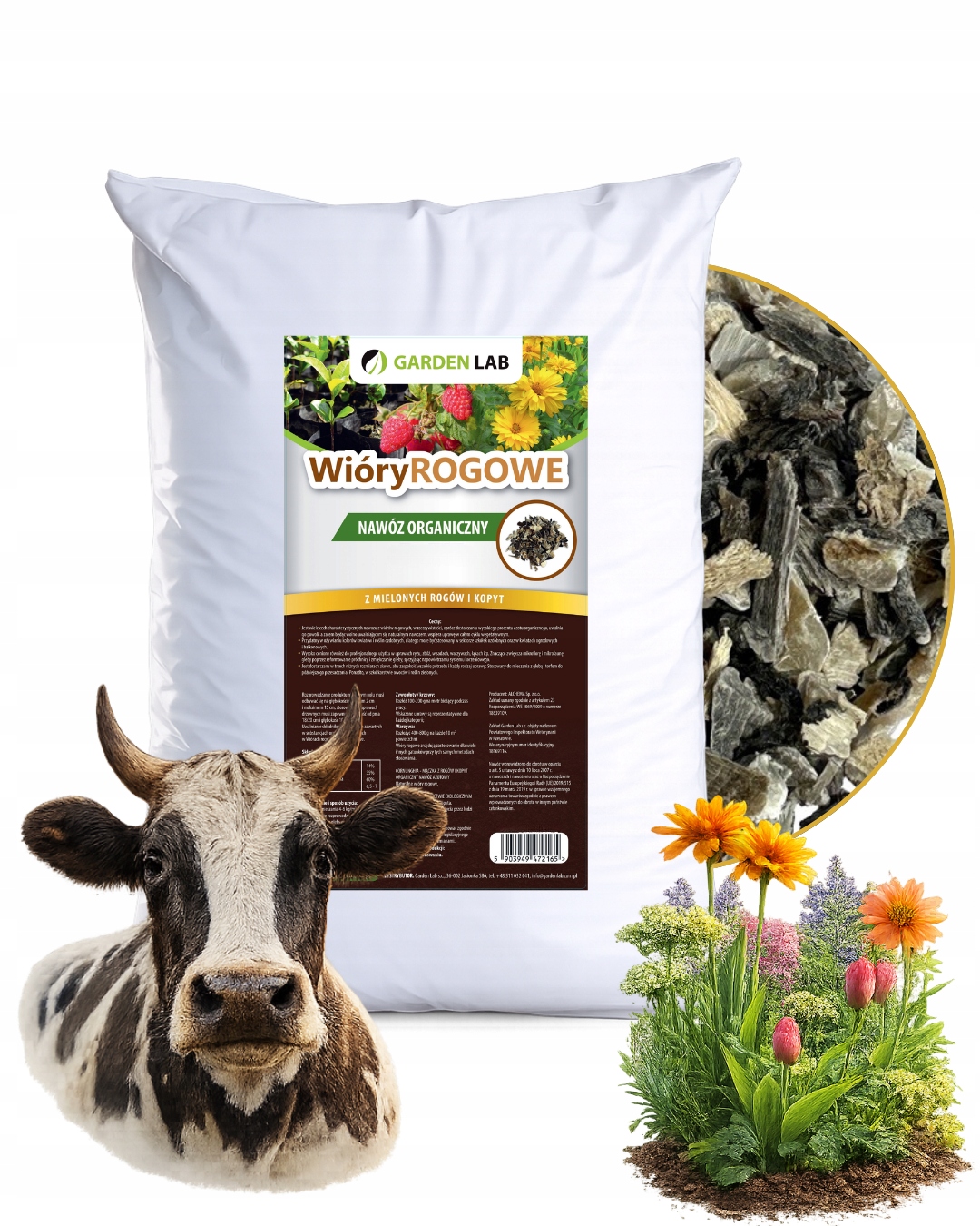 Organické podzimní hnojivo rohové hobliny 10 kg pod rajčata květy dusík 14%
