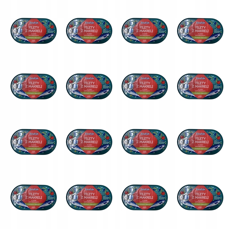 Evrafish – Filé z makrely v rajčatové omáčce s olivami a kapary 170 g X16