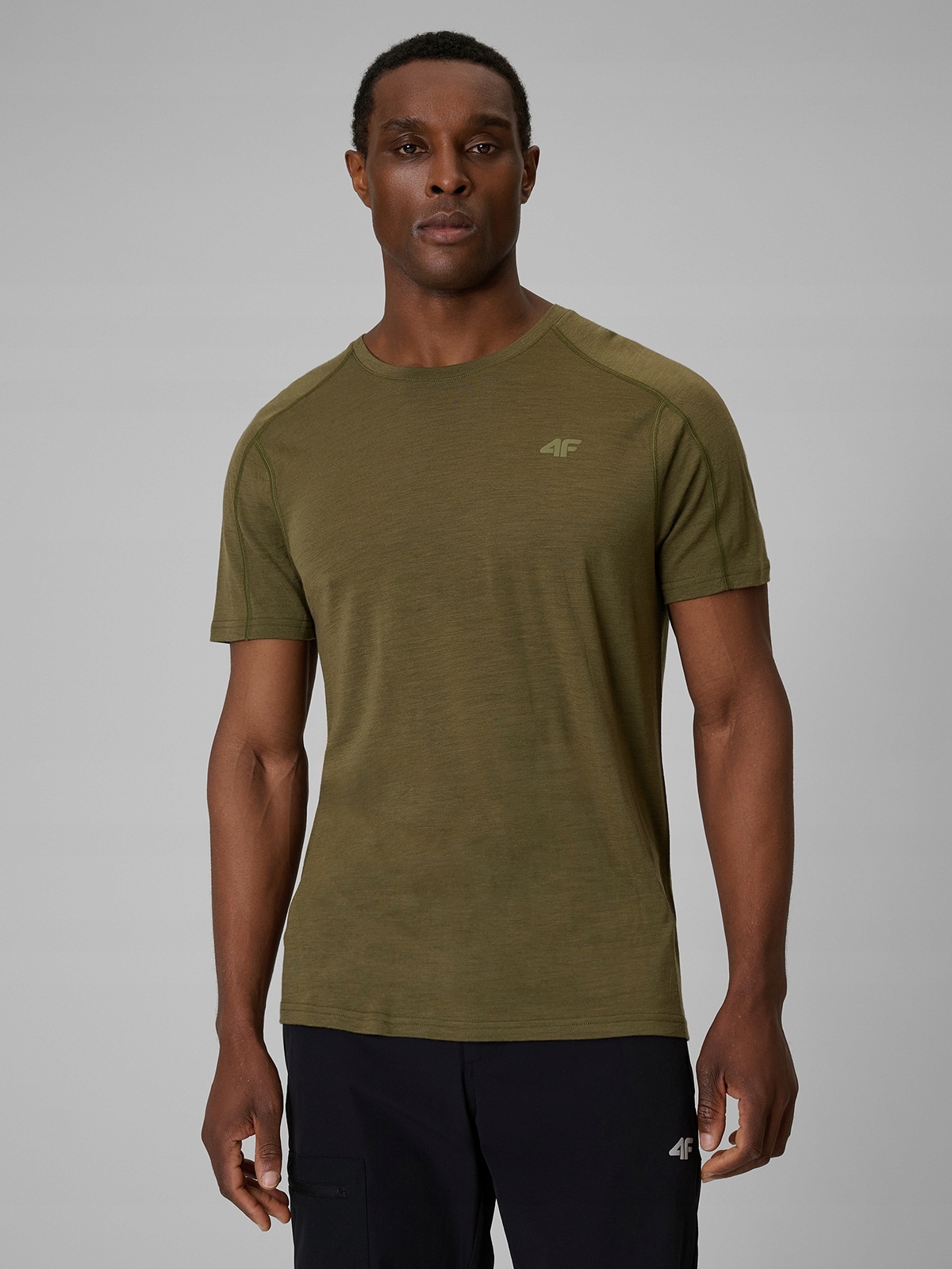 4F Tričko Khaki Merino 4FDRY XXL