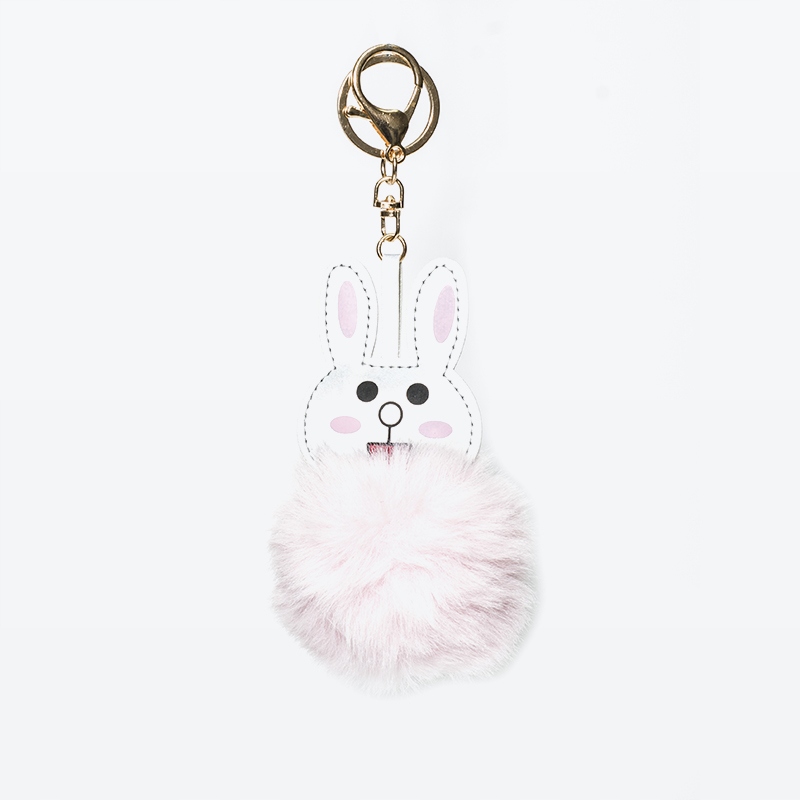 KRÓLICZEK ODBLASKOWY ZAWIESZKA POMPON BRELOK Marka inna marka
