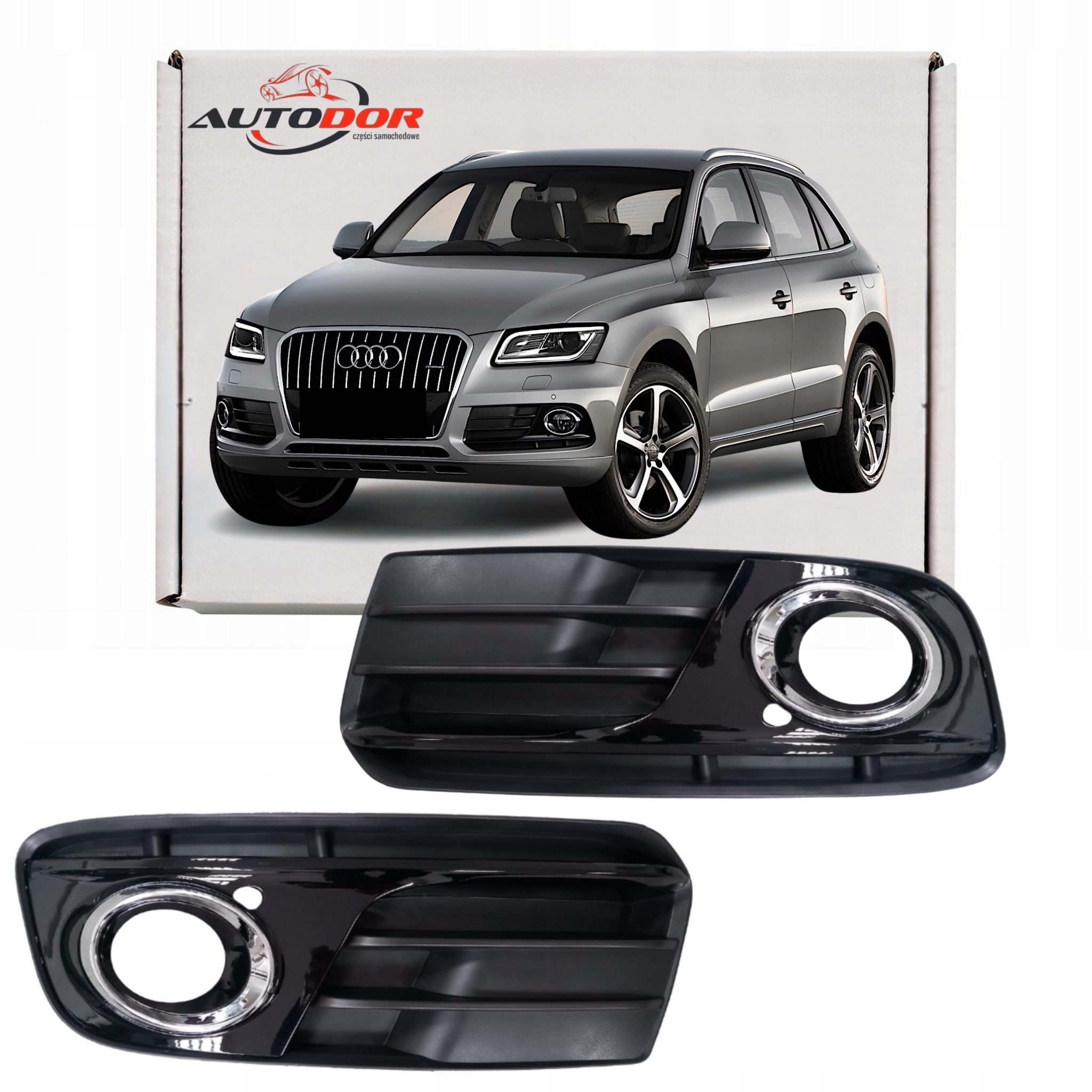AUDI Q5 R8 2012-16 KRATKI W ZDERZAK ATRAPY HALOGNÓW CZUJNIKI PARKOWANIA P+L