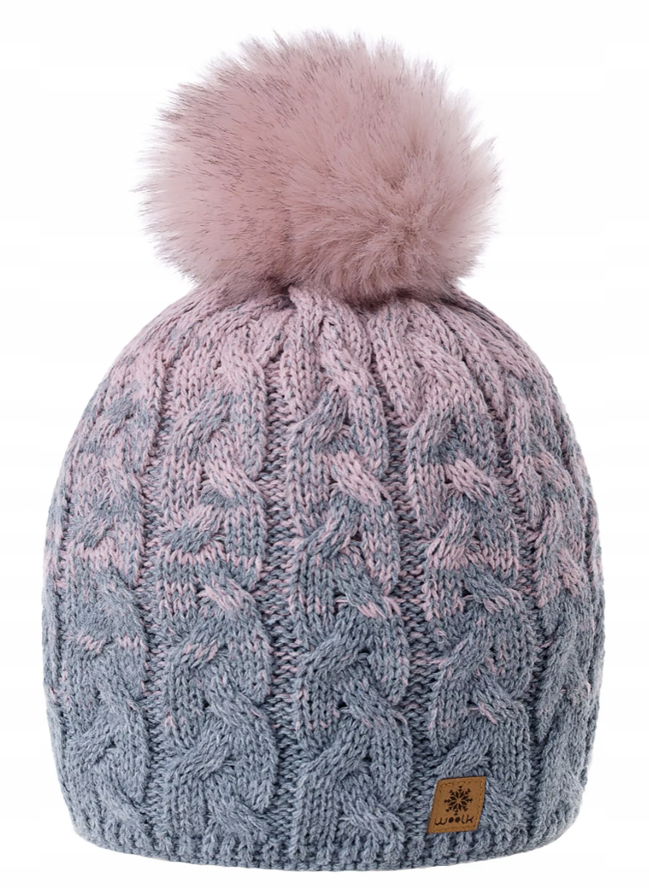 

Zimowa Czapka Ciepła pompon i polar Woolk Pola