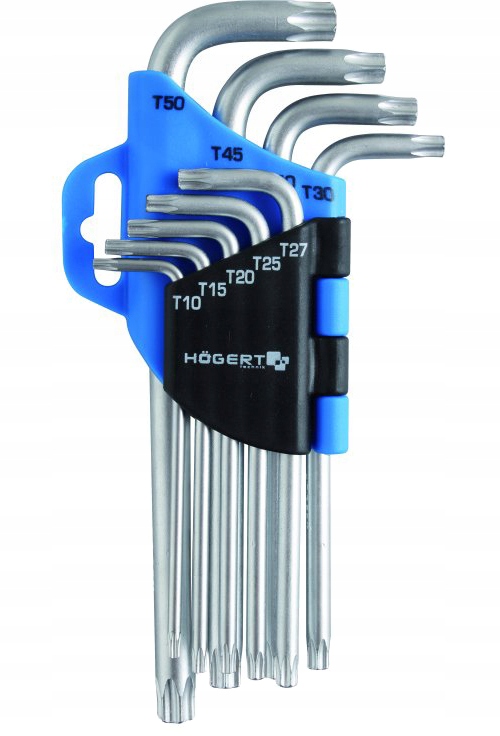 

Klucze torx CrV, 9 szt. Hoegert Technik