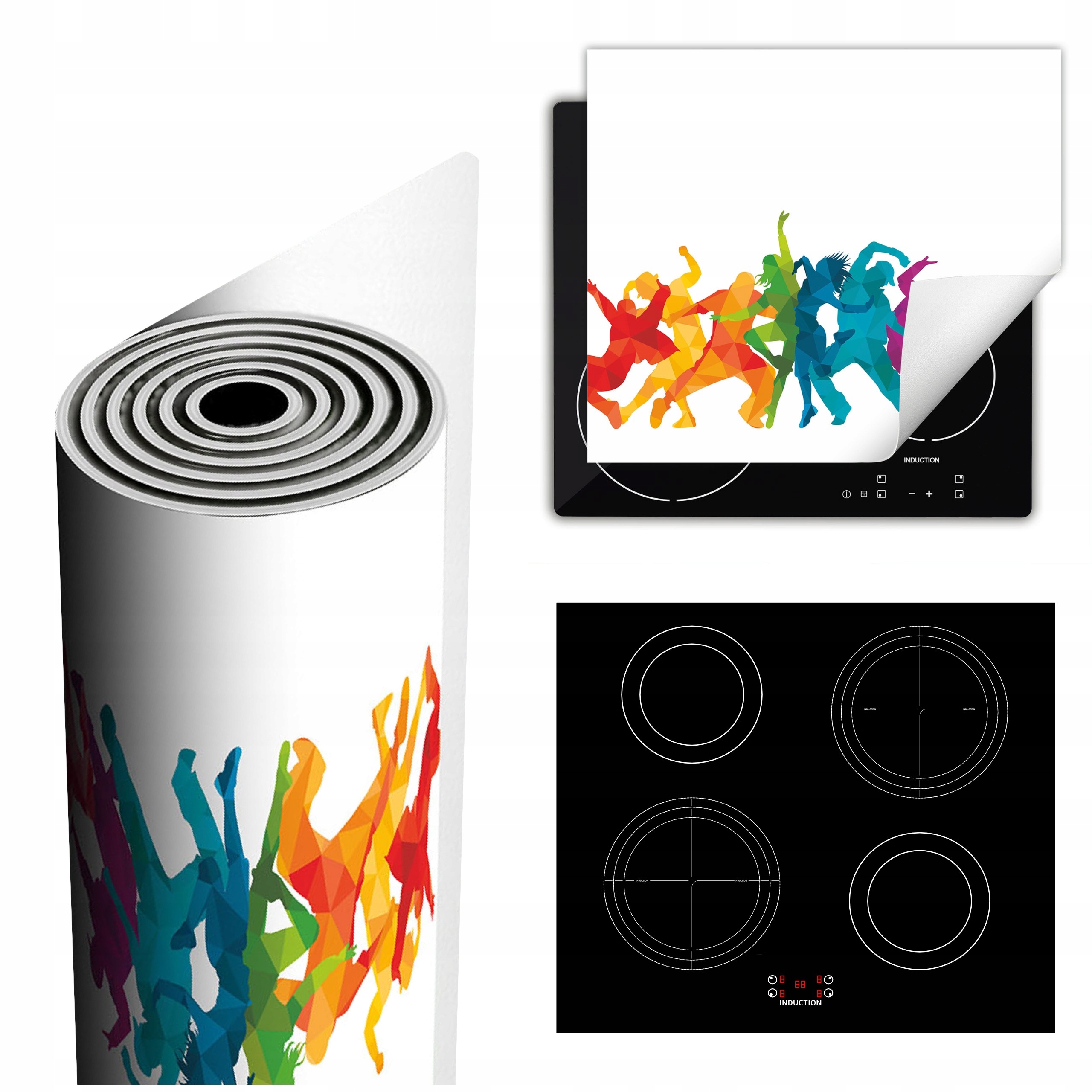 Ochranná Podložka Na Sporák Má Více Místa 60x52, barevná