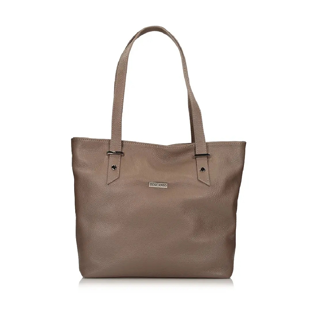 Dámská shopper kabelka Toscanio C60 béžová D40