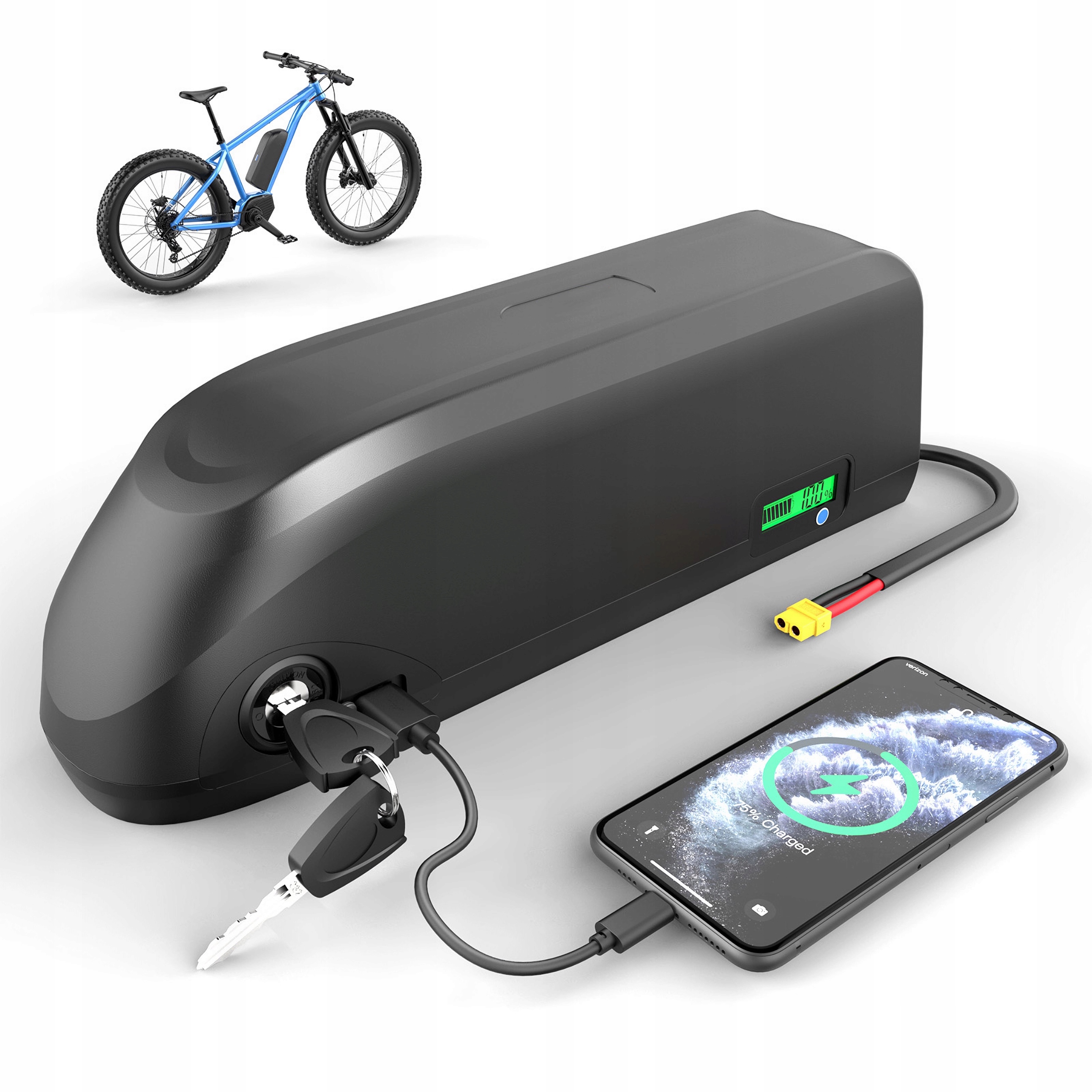 Bateria do Roweru Elektrycznego 48V 20Ah 960Wh, Samsung 5000mAh, BMS, XT60