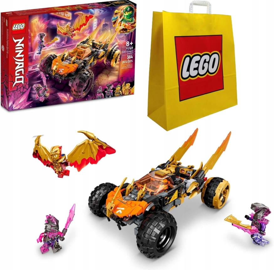 Lego Ninjago Dračí křižník Colea 71769 velká lego taška