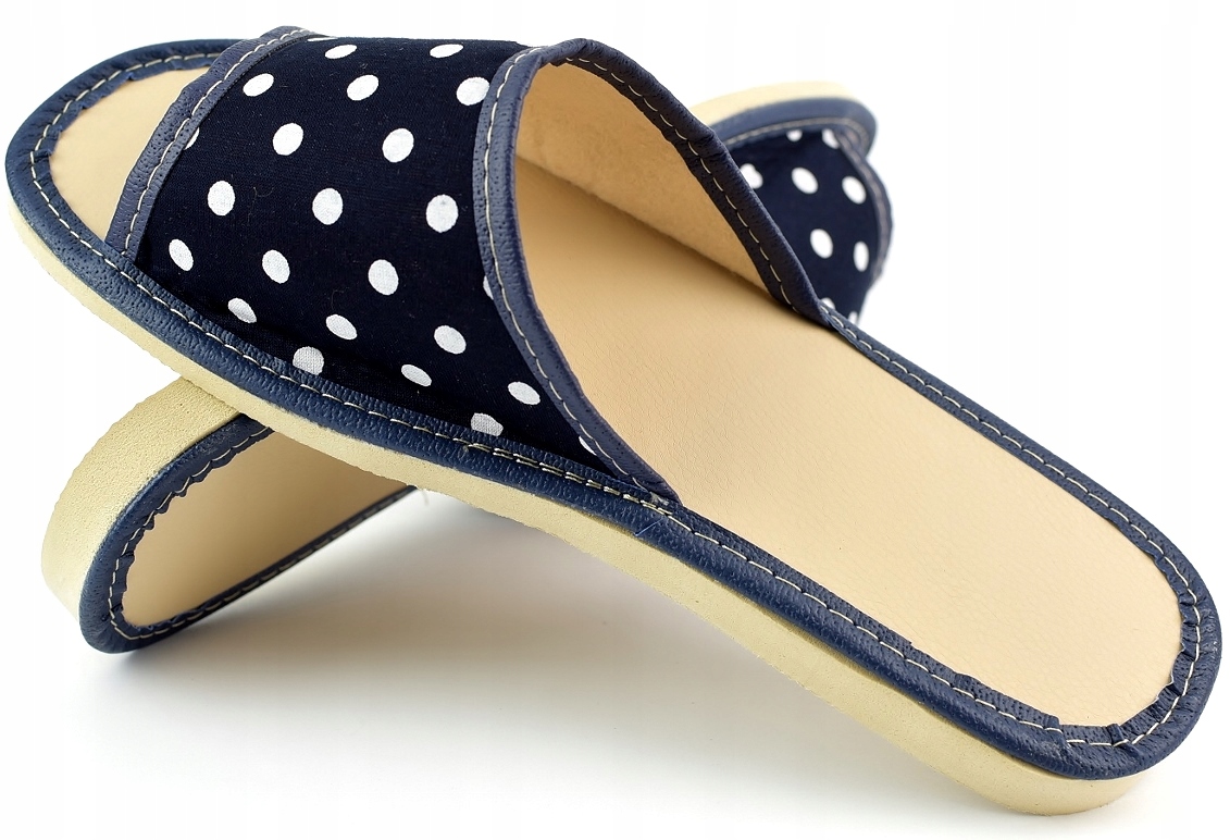 KAPCIE PANTOFLE KLAPKI DOMOWE DAMSKIE CIAPY r. 37 - 23,5 cm Rozmiar 37