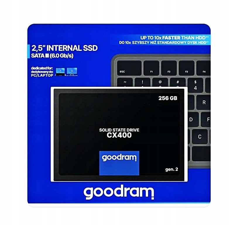 Dysk SSD Goodram CX400 Gen. 2 256GB 2,5" SATA III Format dysku 2,5