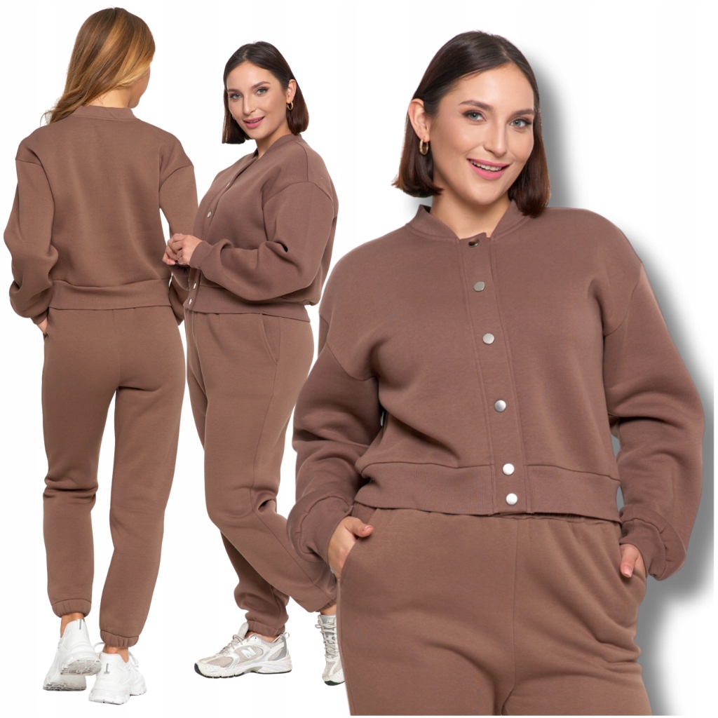 Dámská Teplákovka Tepláková Souprava Mikina Bomber Mikina Skinny Kalhoty Moraj L