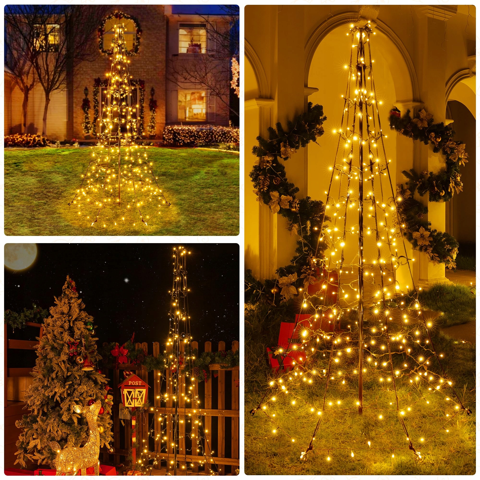 OLLNY Lampki Choinkowe 234 LED 18m 8 Trybów IP44 Wodoodporne — miniatura 7