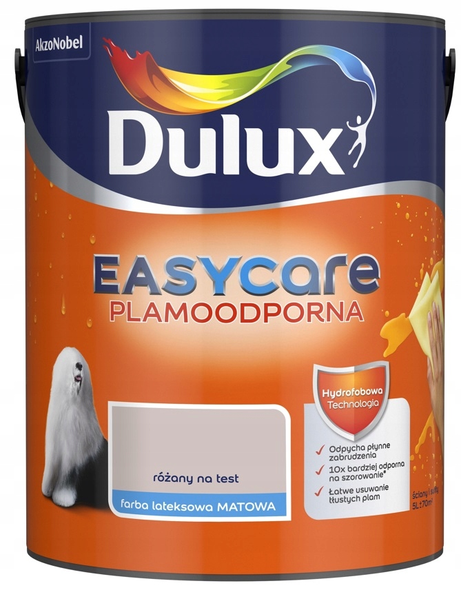

Farba Dulux Easycare różany na test, 5l