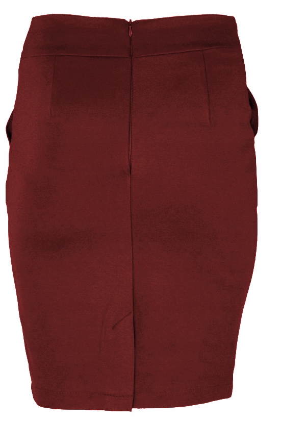 Kobieca SPÓDNICA ZAMSZOWA Ołówkowa Pasek Kolory L Wzór dominujący bez wzoru