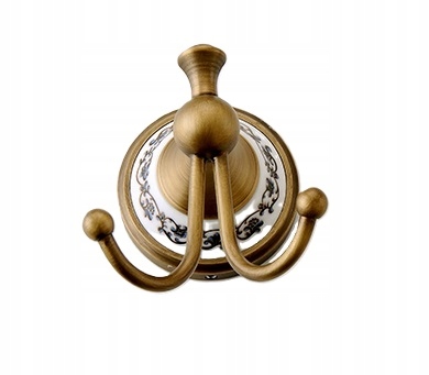 Koupelnové doplňky Old Retro Mosaz Vzory Keramika Věšák na župan