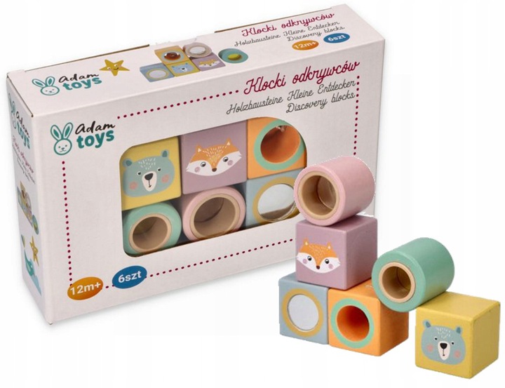 

Adam Toys Drewniane Klocki Dla Małych Odkrywców