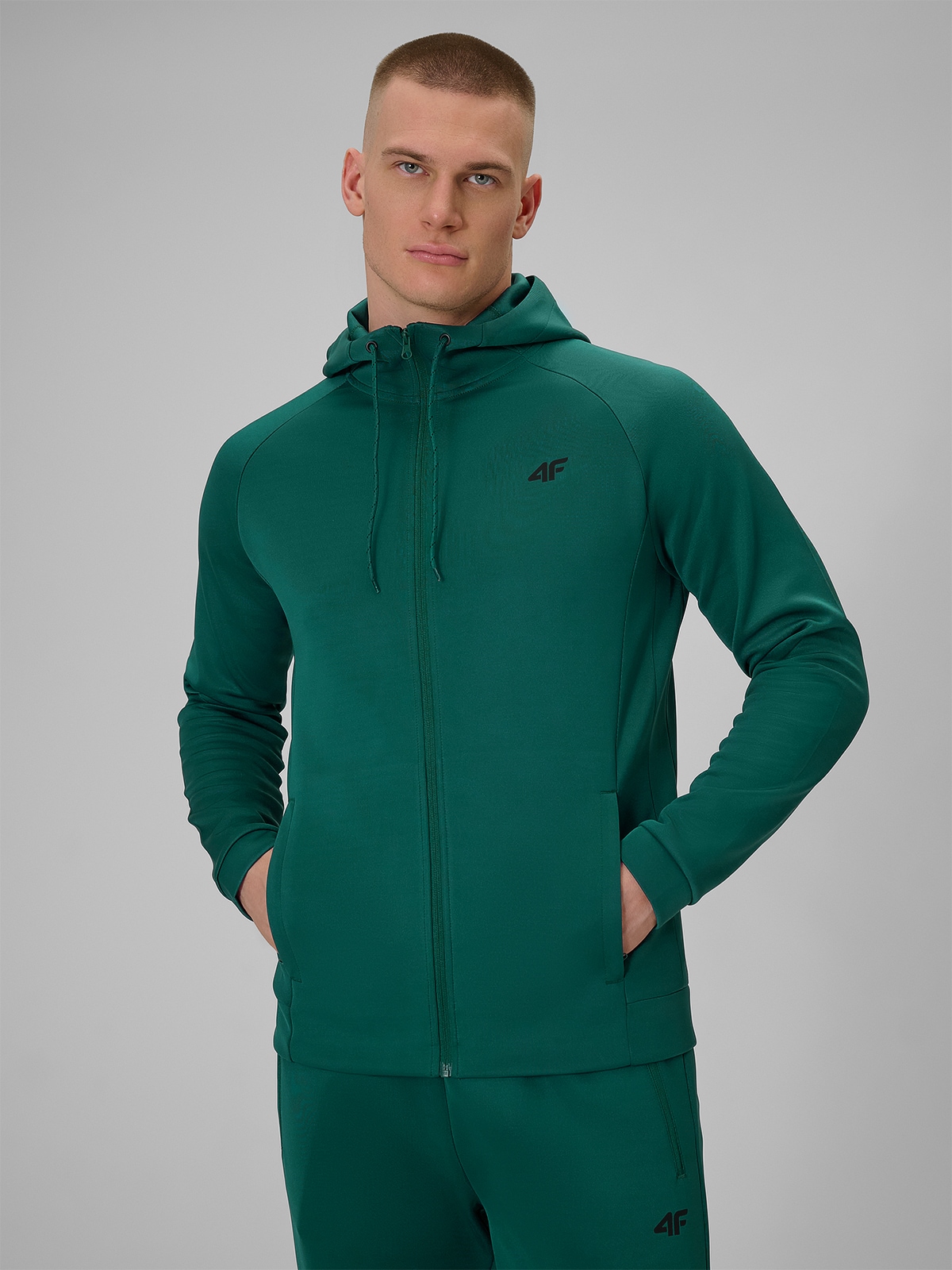 4F Mikina Zelená Regular 4FDRY L