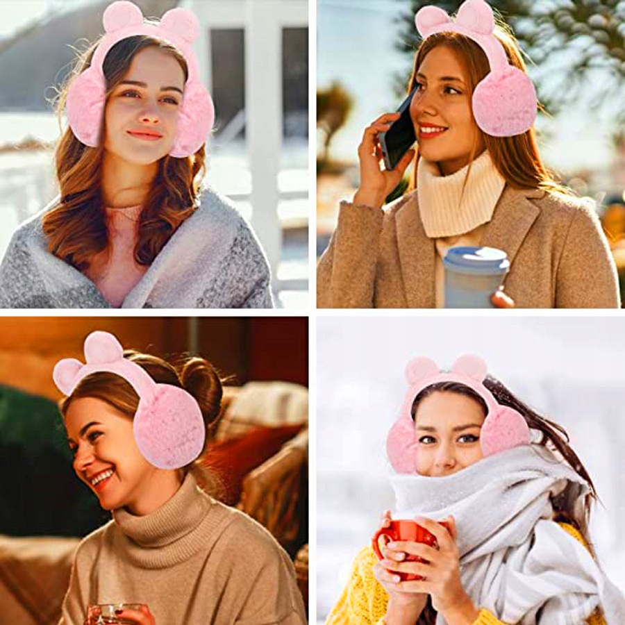 NAUSZNIKI ZIMOWE CIEPŁE FUTERKO OCIEPLANE 56 Model EB456