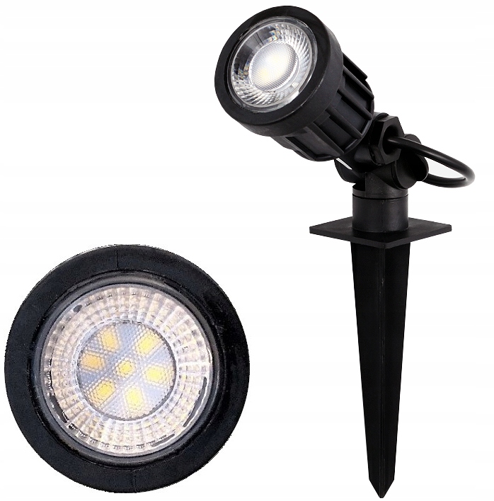 

Reflektor Ogrodowy Led 5W 230V Wbijany Gruntowy