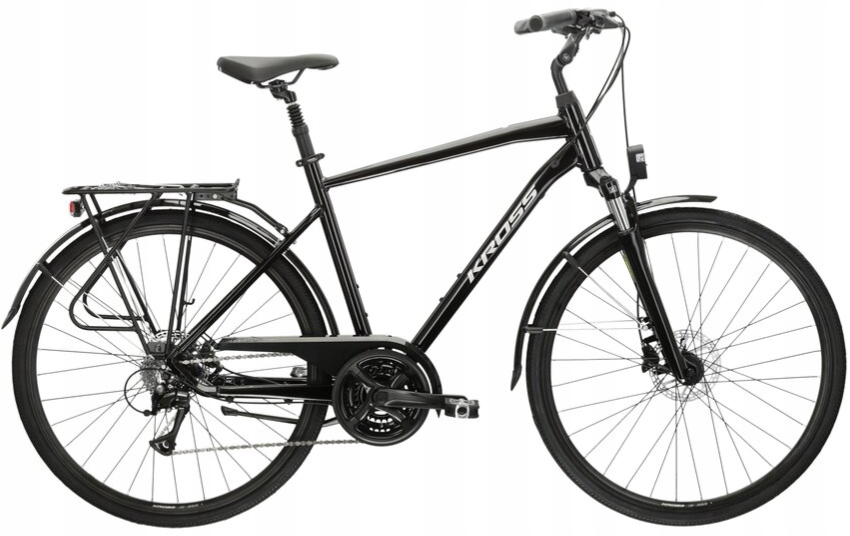 Rower trekkingowy męski Kross Trans 4.0 28 M(19") czarny/szary połysk