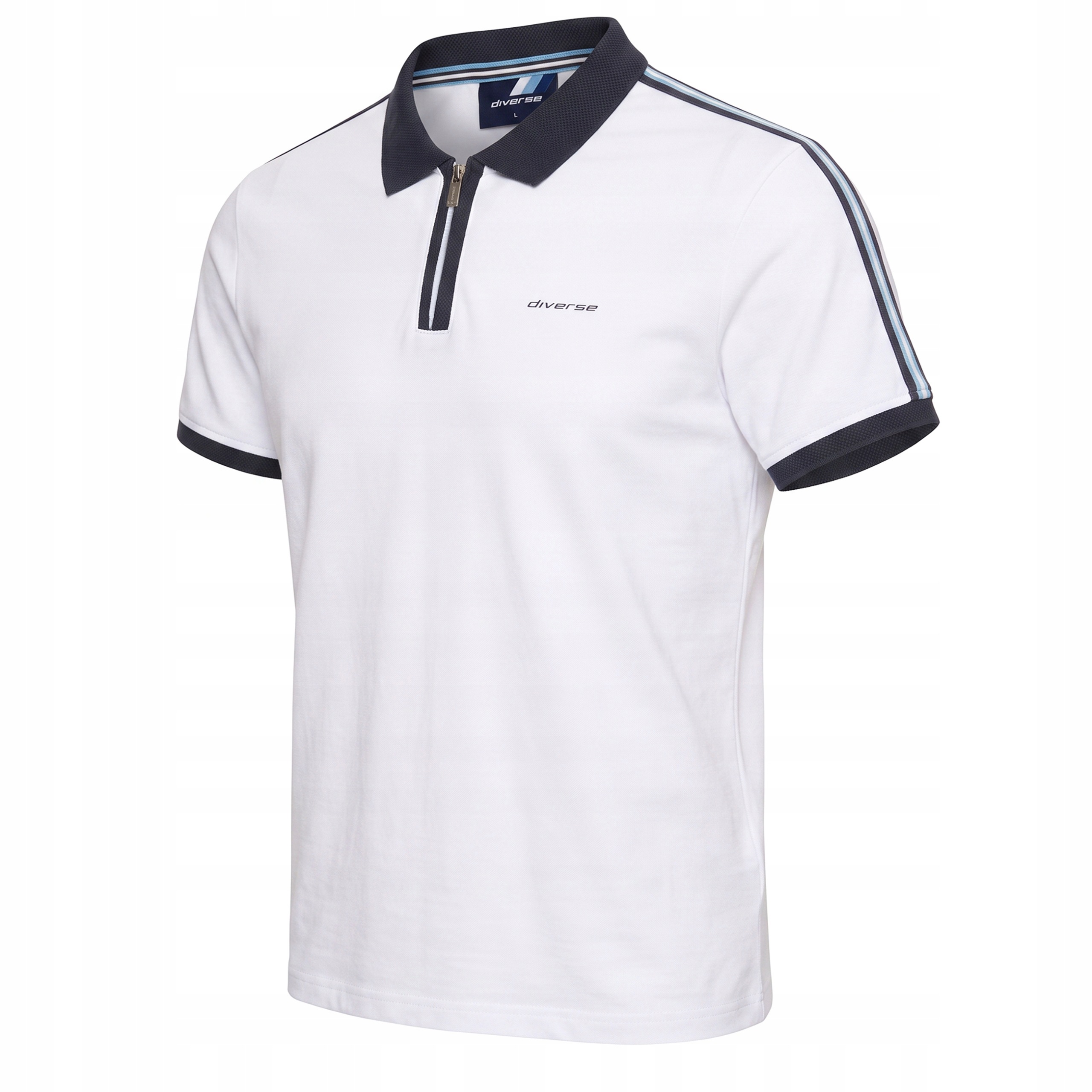Koszulka polo T-shirt męski Diverse Shank Biały L