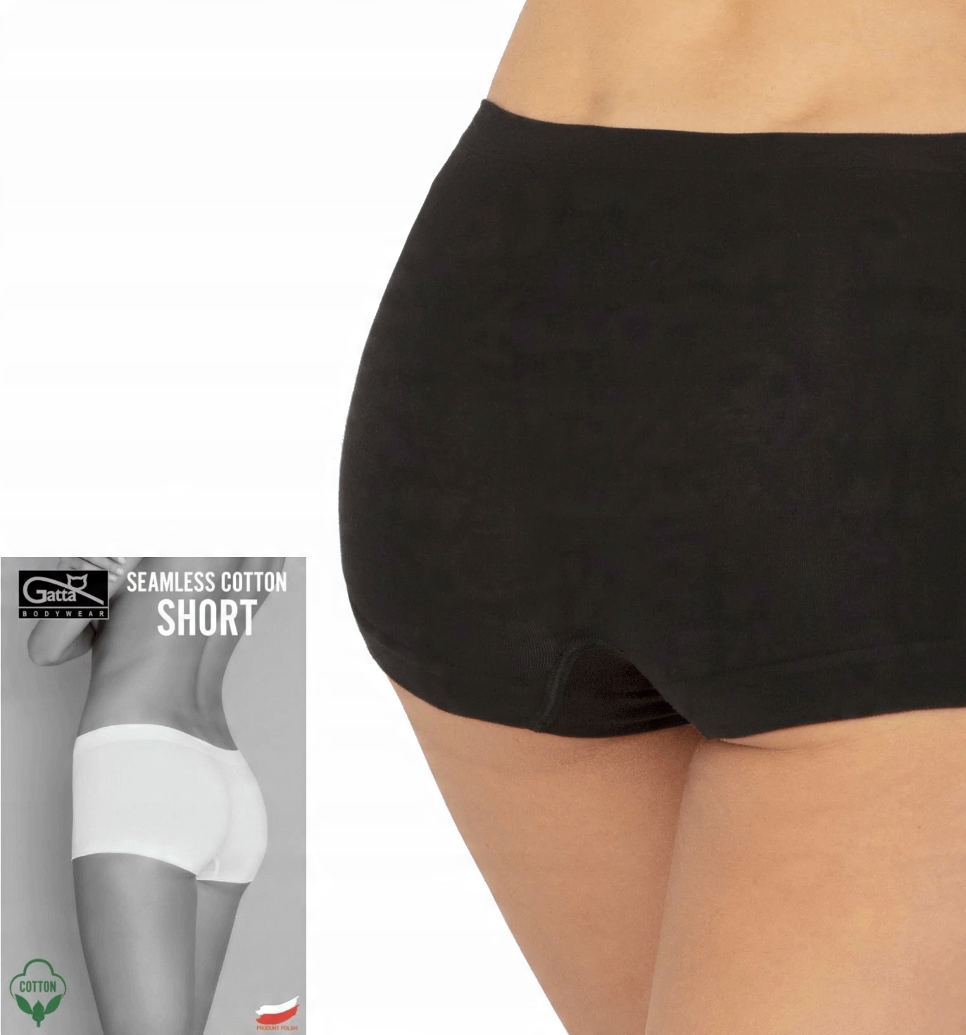 

Bezszwowe Szorty Gatta Cotton Seamless |Czarny| L