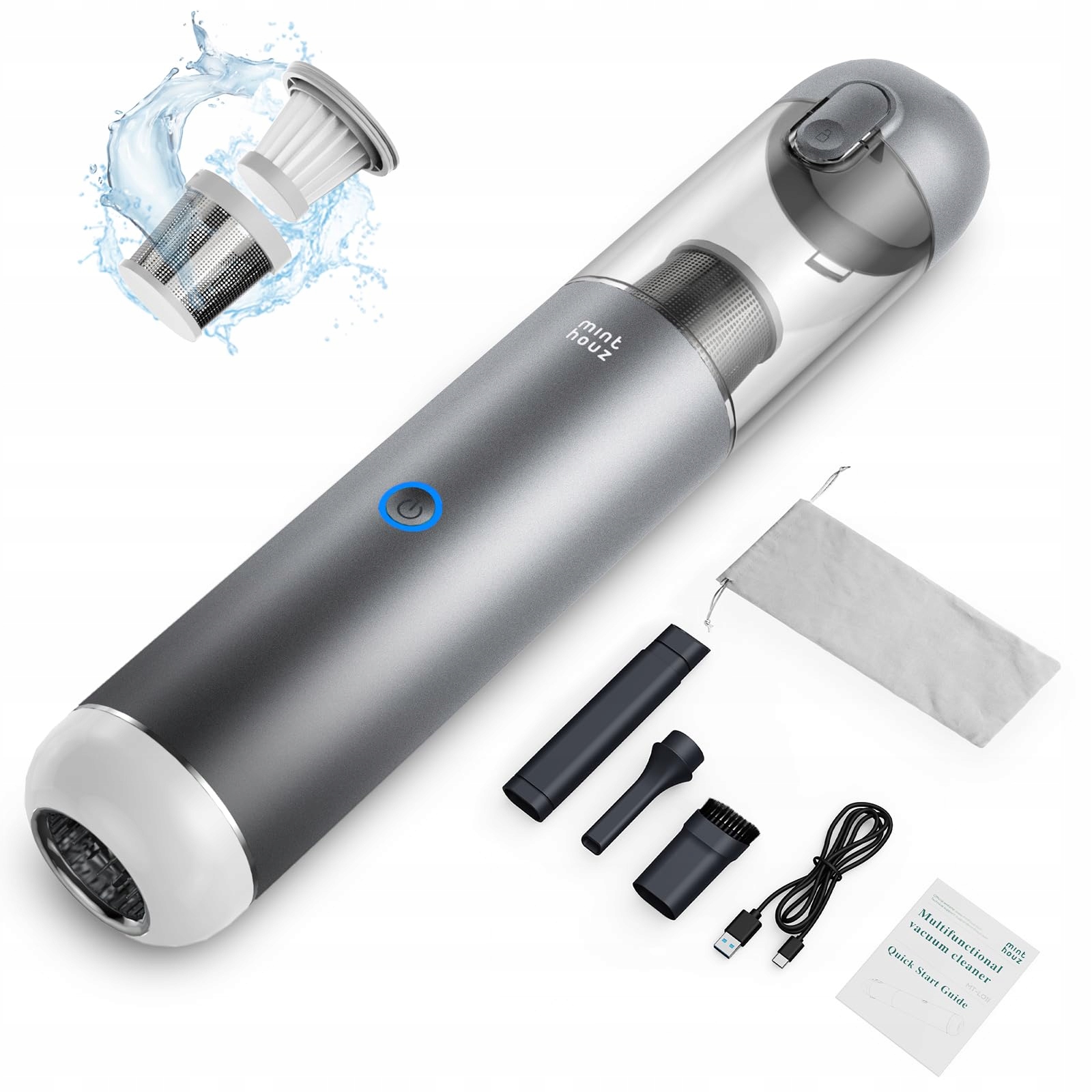 Vysavač Minthouz 3PS stříbrný/šedý