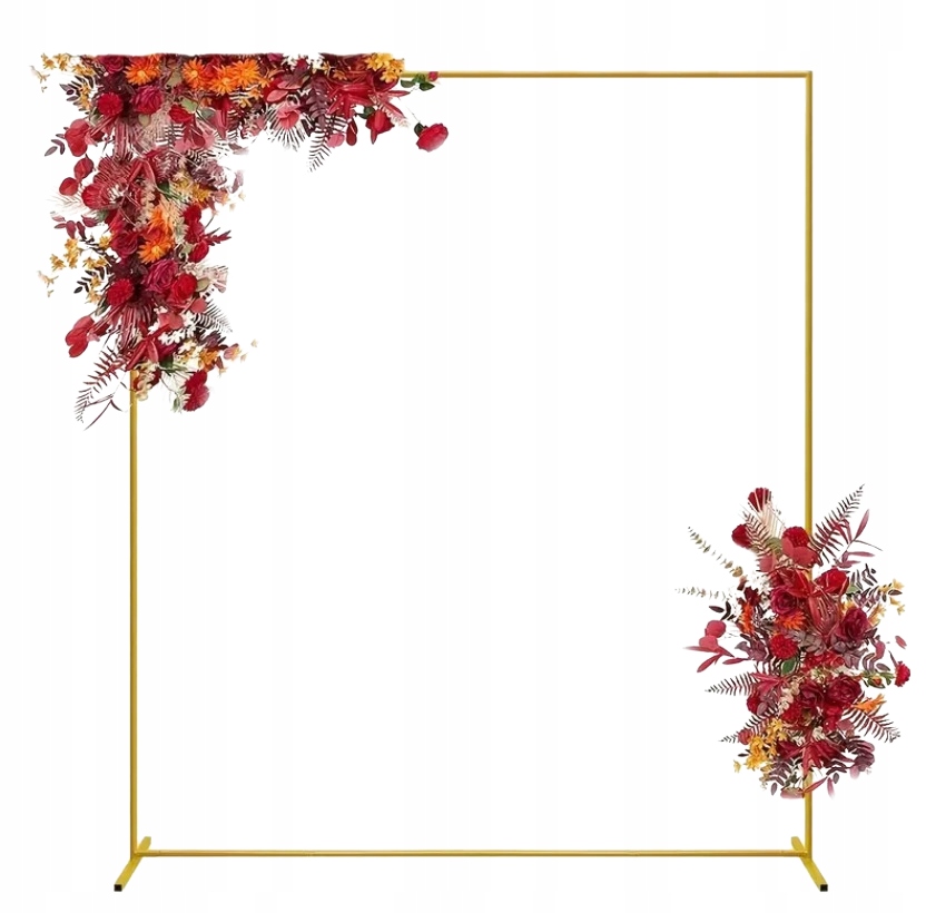 Zlatý Čtverec Balónový Stojan Balónový Rám Kovová Svatba Párty 2,0 m ZK06